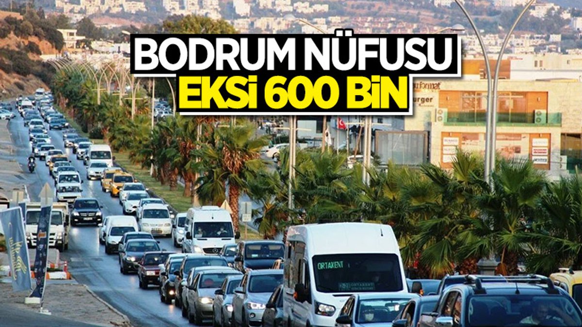 Bodrum’da 1,5 milyonluk nüfus 900 bine düştü