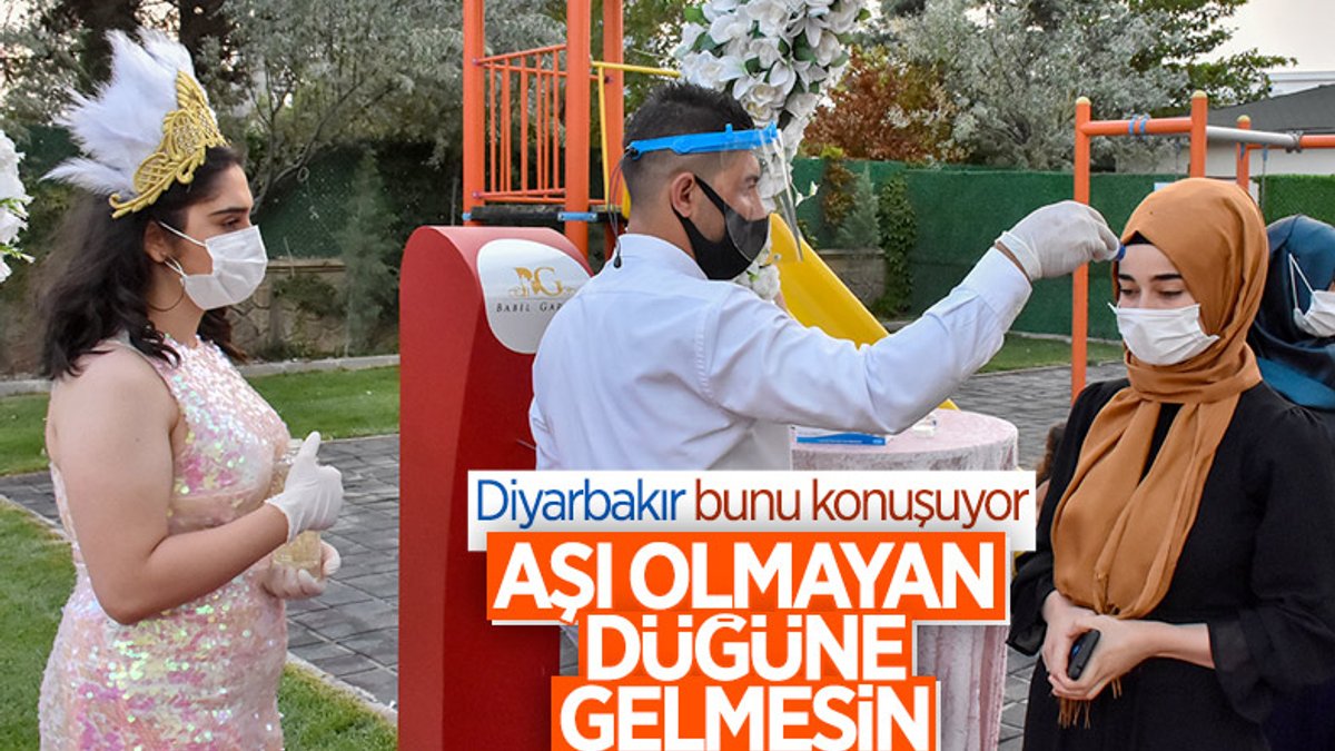 Diyarbakır'da korona tedbiri: 2 doz aşı olmayanlar düğüne davet edilmesin