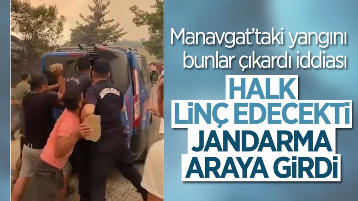Antalya'da yangını çıkardığı öne sürülen kişilere linç girişimi
