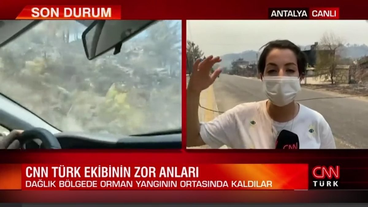 CNN Türk ekibi, Manavgat'ta alevlerin içinde kaldı