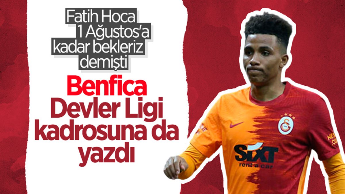 Benfica, Gedson Fernandes'i Devler Ligi kadrosuna kaydetti