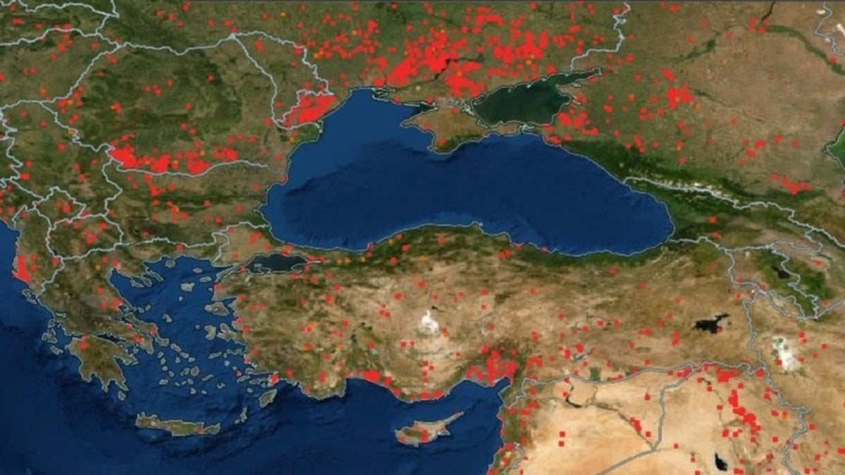 NASA Fire Map: Türkiye orman yangınları canlı haritası
