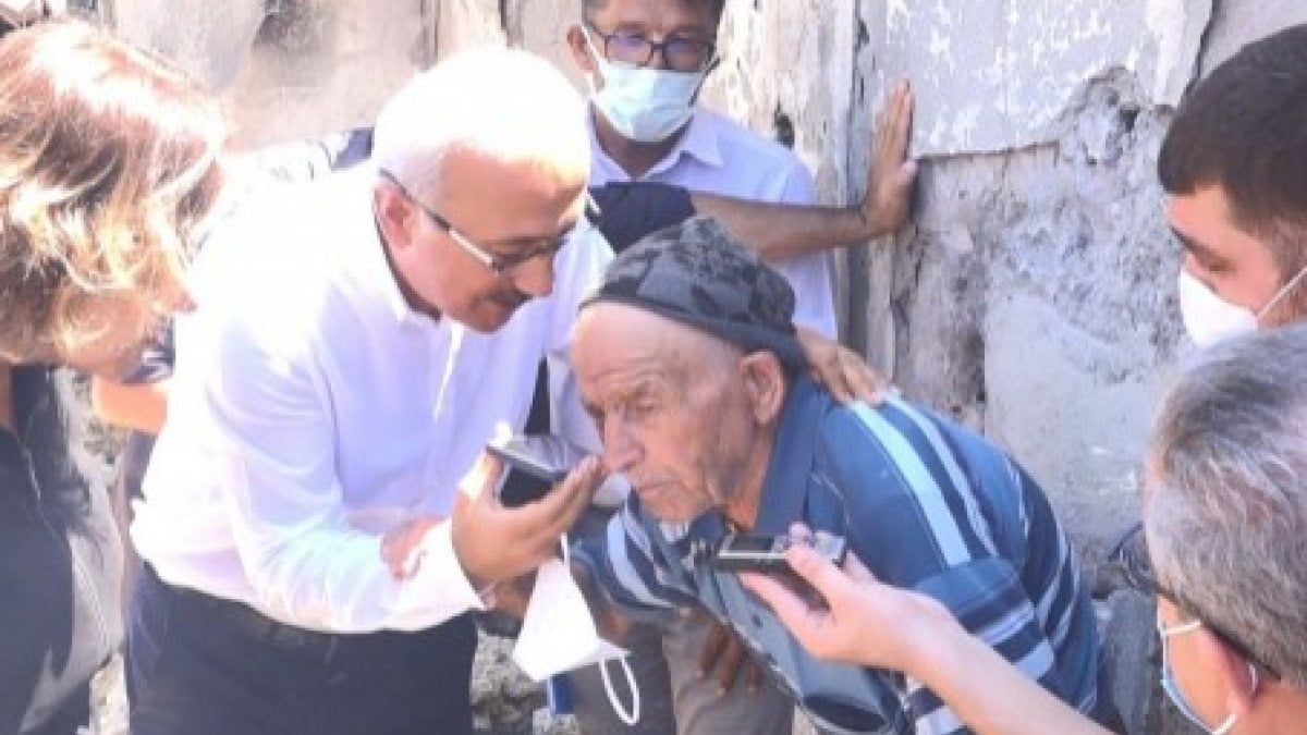 Mersin'de 88 yaşındaki yangın mağduru, Cumhurbaşkanı Erdoğan ile telefonda görüştü