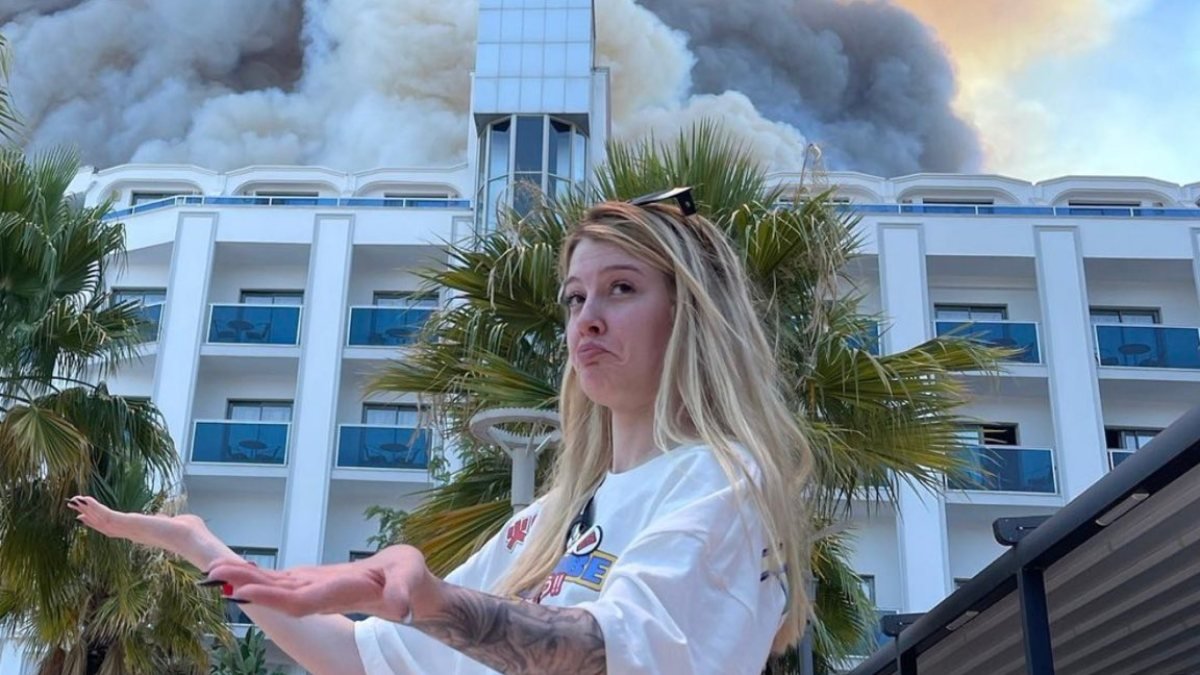 Rus şarkıcı, Antalya'daki yangını alaya alan paylaşım yaptı