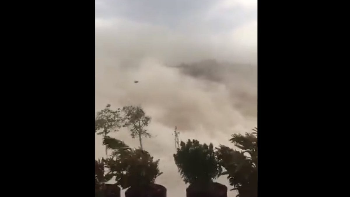 Gaziantep'te kum fırtınası çıktı