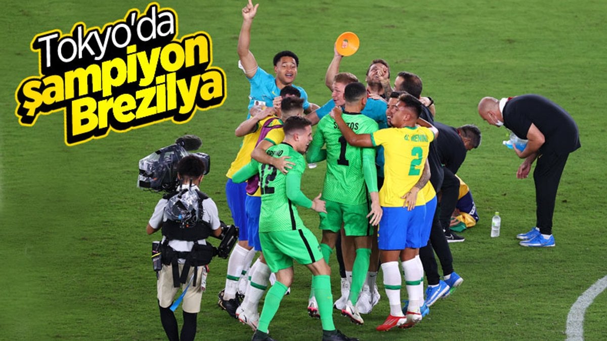 Tokyo 2020 futbol finalinde kazanan Brezilya