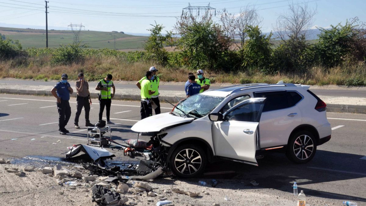Tekirdağ'daki kazada eşini ve 2 kızını kaybeden sürücü tedaviye alındı