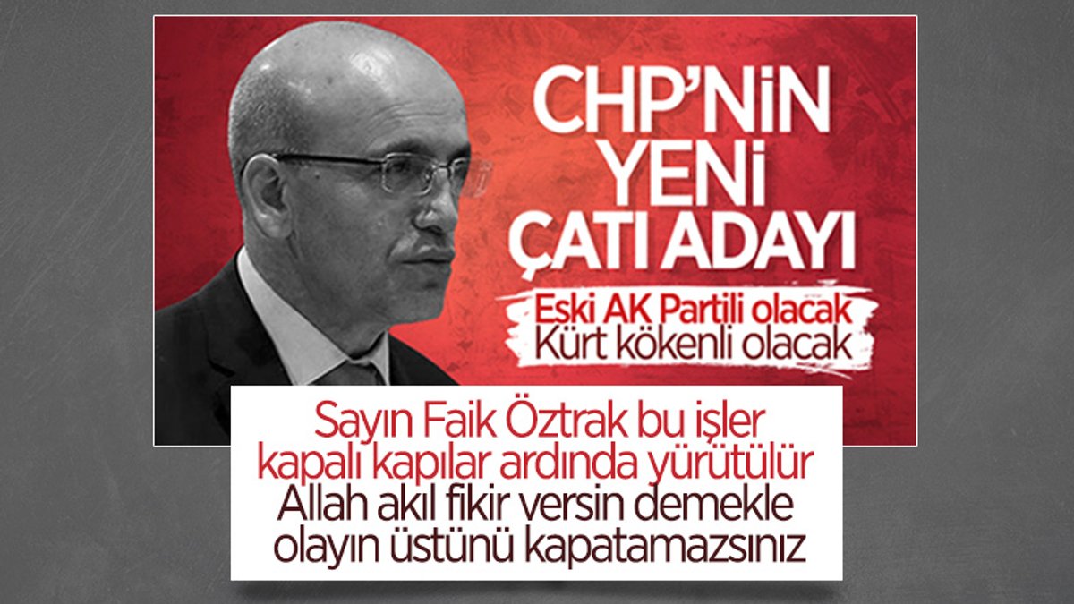 Faik Öztrak'tan CHP'nin adayı Mehmet Şimşek iddiasına yanıt