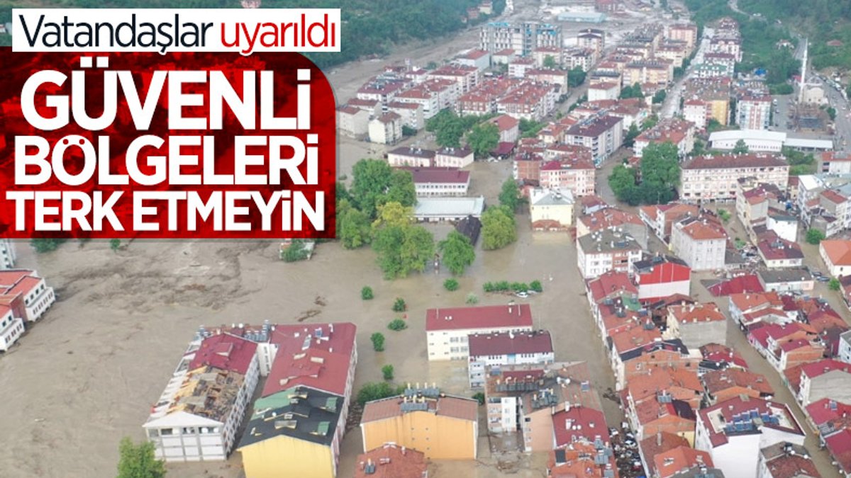 İçişleri Bakanlığı uyardı: Sel alanlarında güvenli bölgeleri terk etmeyin