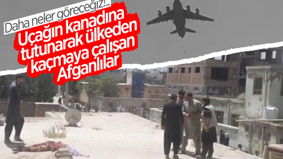 Kabil'de uçuş sırasında üç kişi, tutundukları uçaktan düştü