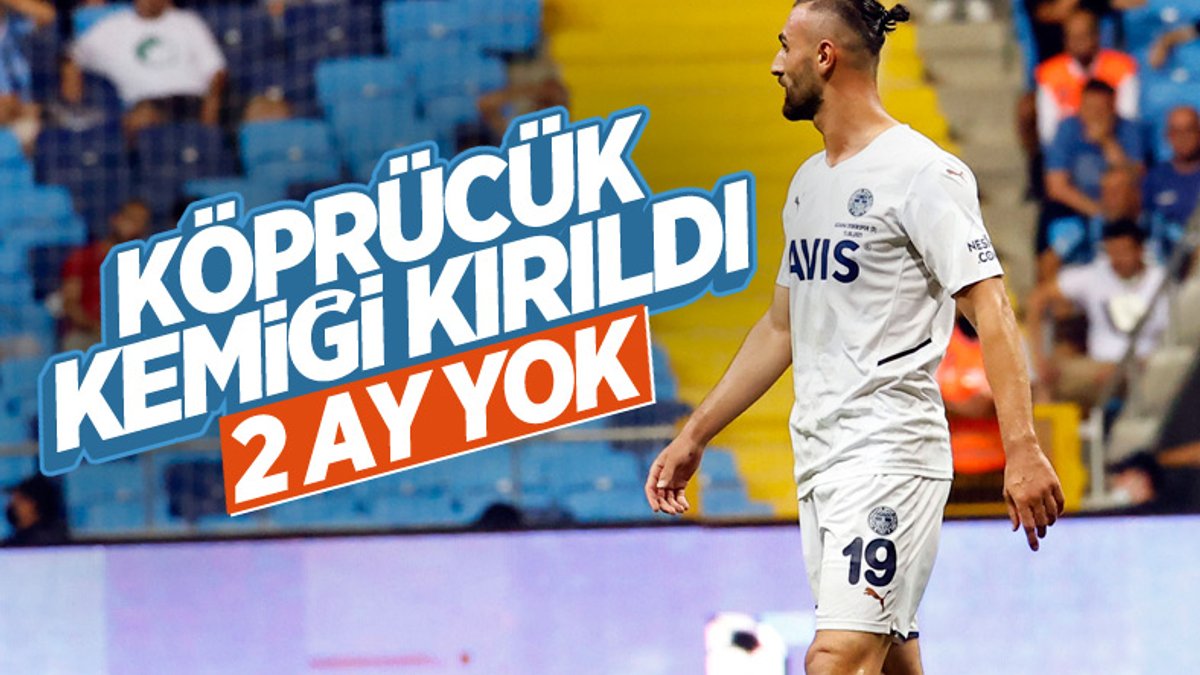 Fenerbahçe'de Serdar Dursun'un köprücük kemiği kırıldı