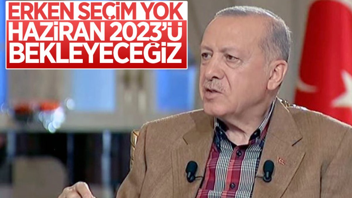 Cumhurbaşkanı Erdoğan: Seçim 2023'te, muhalefet işine baksın