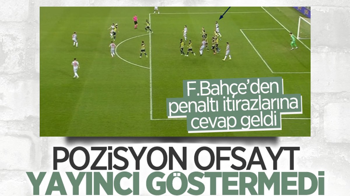 Fenerbahçe'den Antalyaspor'un penaltı isyanına cevap