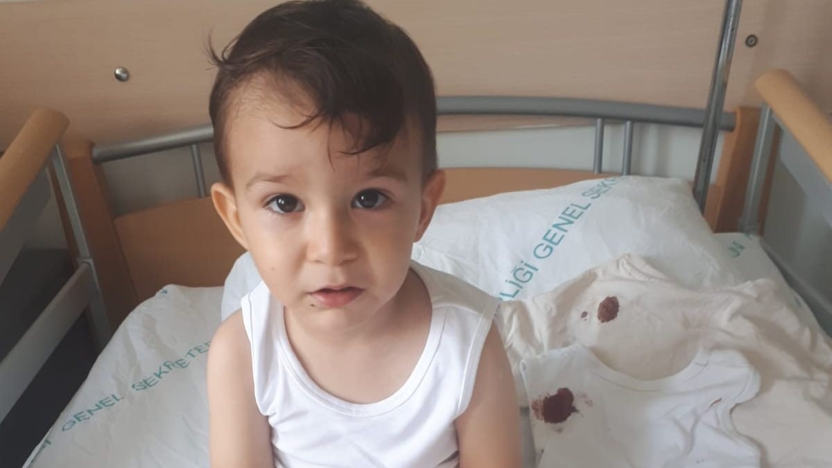 Samsun'da maganda kurşunuyla vurulan bebek, koronaya yakalandı