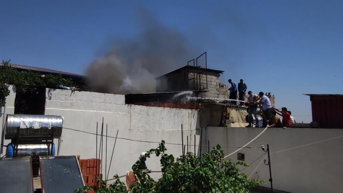 Gaziantep'te çıkan yangına görülmemiş müdahale