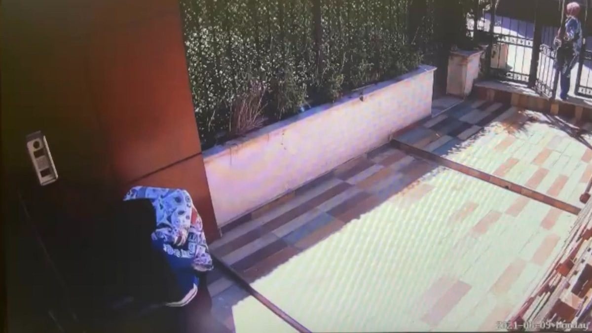 Kağıthane’de, kadın hırsızın çelik kasa ile imtihanı kamerada
