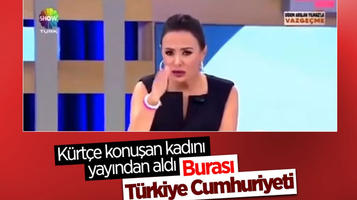 Didem Arslan Yılmaz Kürtçe konuşan kadını yayından aldı