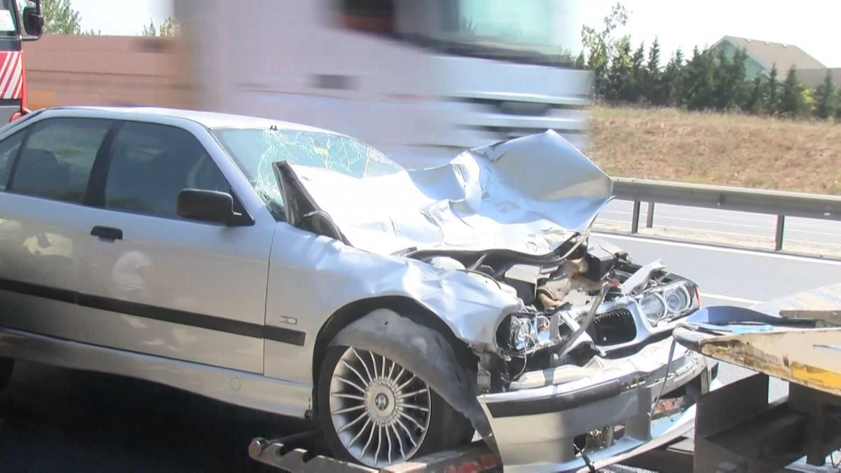 TEM’de zincirleme kaza: Sürücüler ters yöne girdi