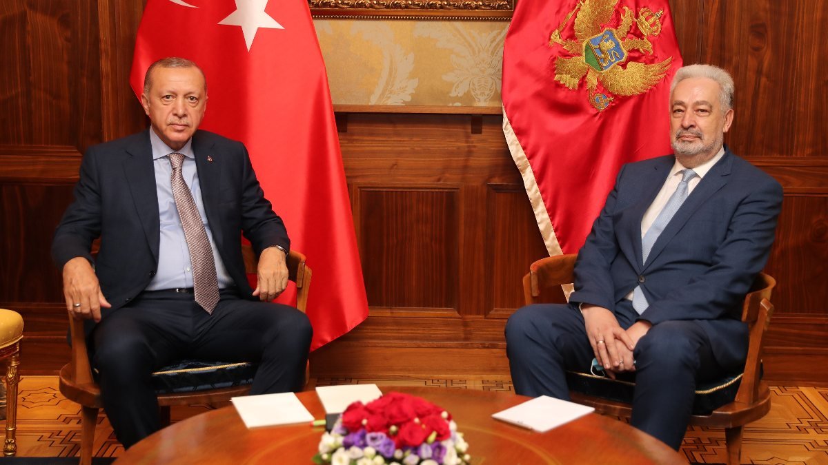 Cumhurbaşkanı Erdoğan, Karadağ Başbakanı Krivokapiç'le görüştü