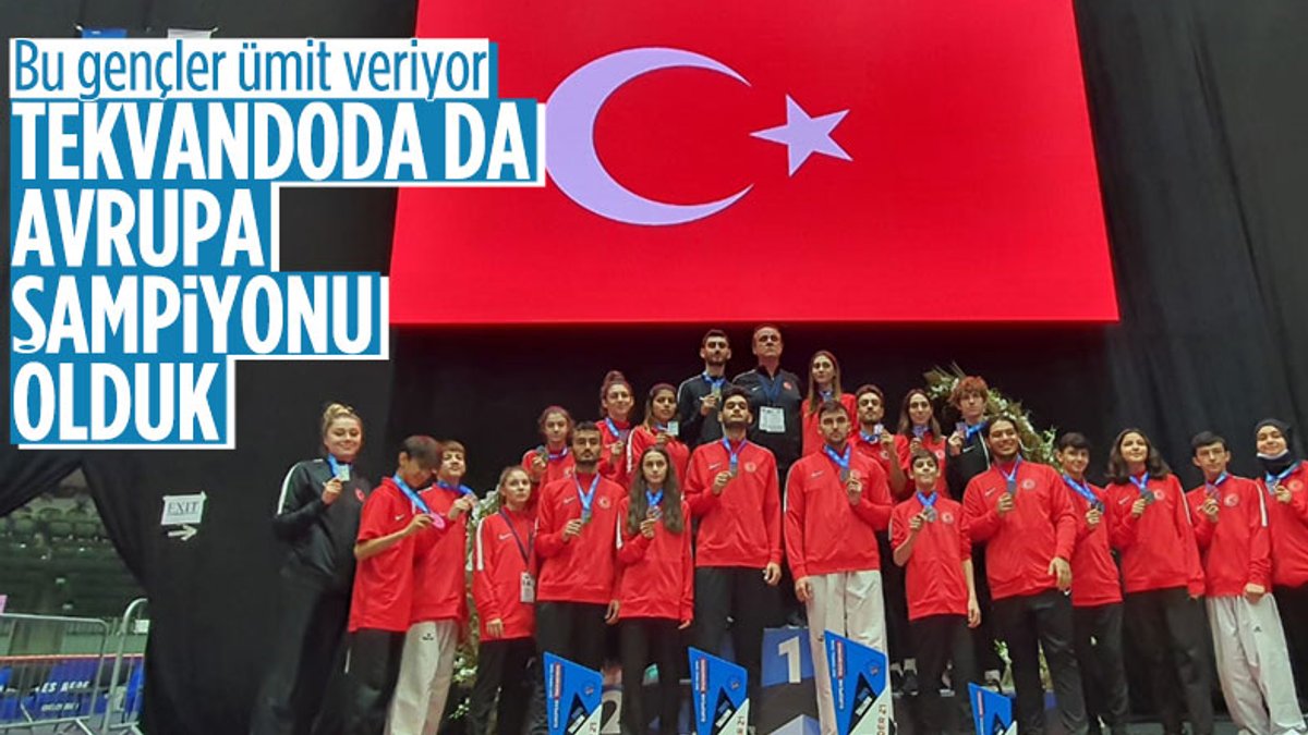 Avrupa Ümitler ve Yıldızlar Tekvando Şampiyonası'nda Türkiye'den madalya yağmuru