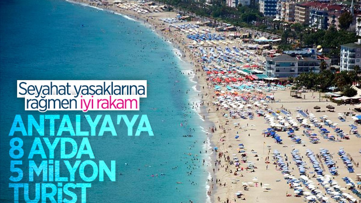 Antalya'da turist sayısı 5 milyonu geçti