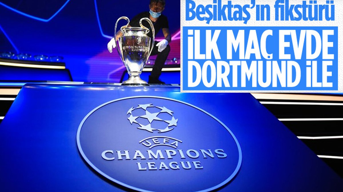 UEFA Şampiyonlar Ligi'nde Beşiktaş’ın fikstürü belli oldu