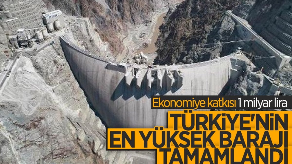 Artvin'de yapılan Türkiye'nin en yüksek barajı tamamlandı