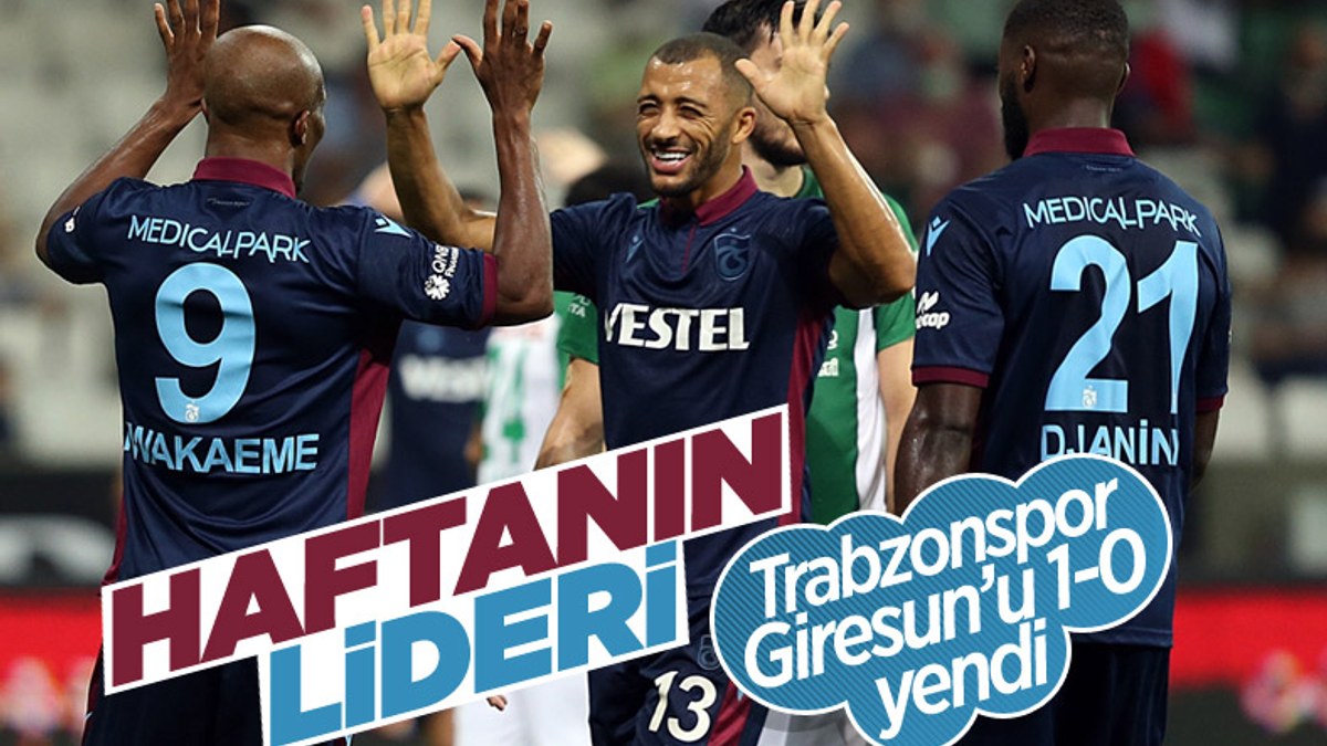 Trabzonspor deplasmanda Giresunspor'u yendi