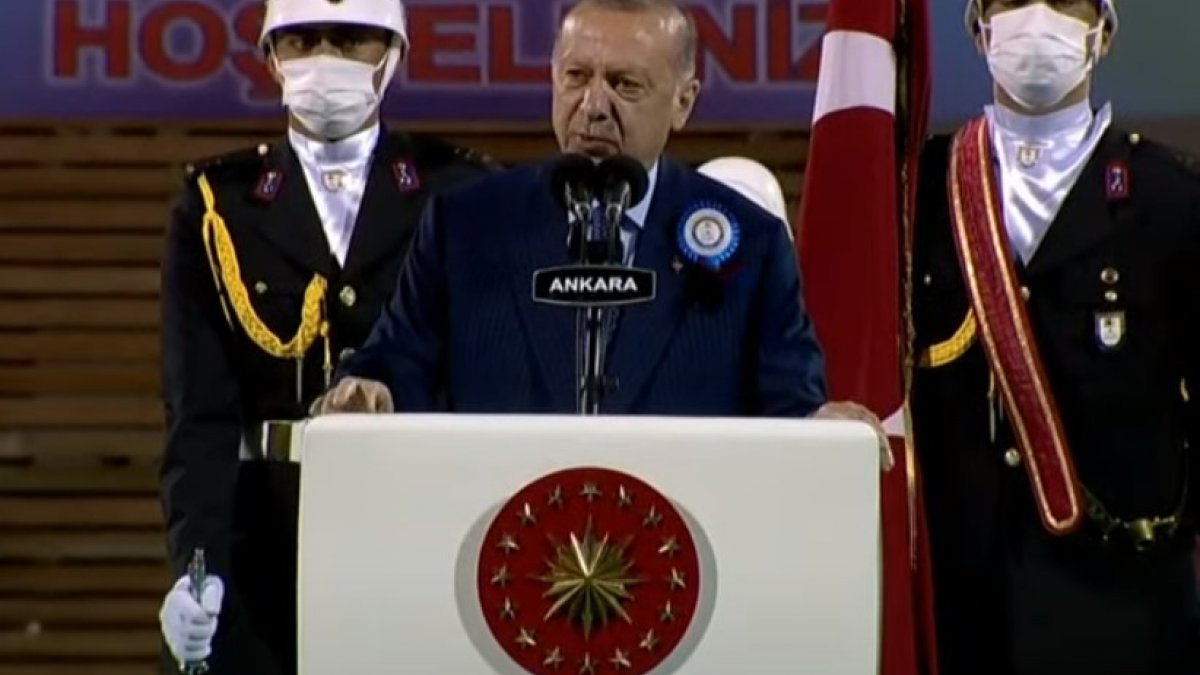 Cumhurbaşkanı Erdoğan, subay ve astsubay mezuniyet töreninde