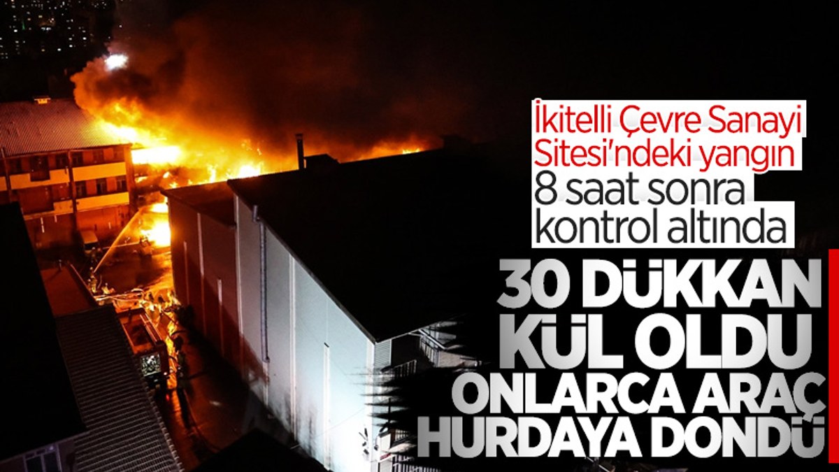İstanbul, İkitelli Çevre Sanayi Sitesi'nde yangın çıktı