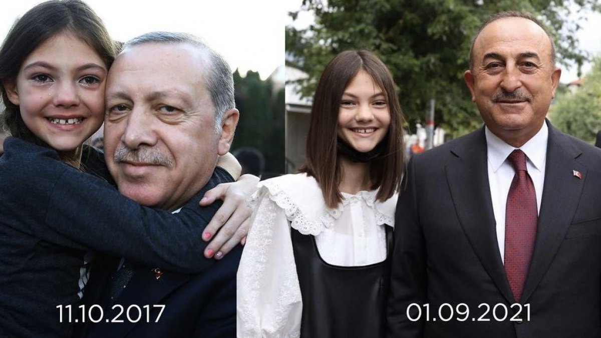Sırbistan'da Cumhurbaşkanı Erdoğan'ın boynuna sarılan küçük Mina, büyüdü