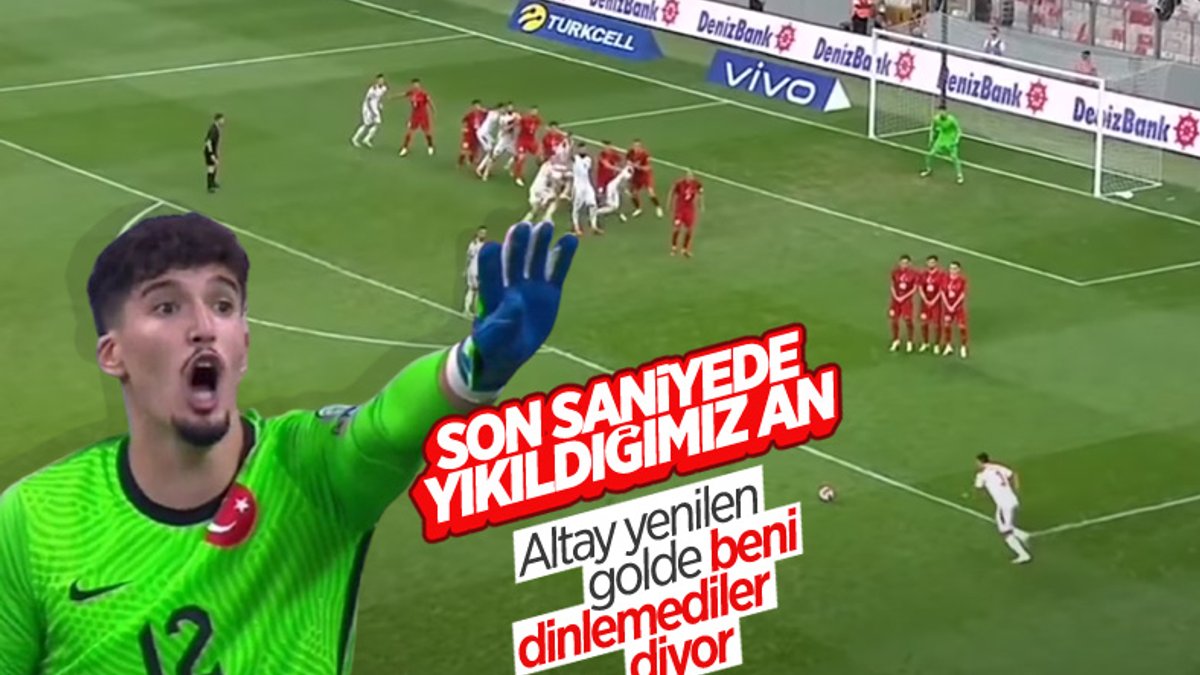 Milli Takım'ın yediği son saniye golünde Altay detayı