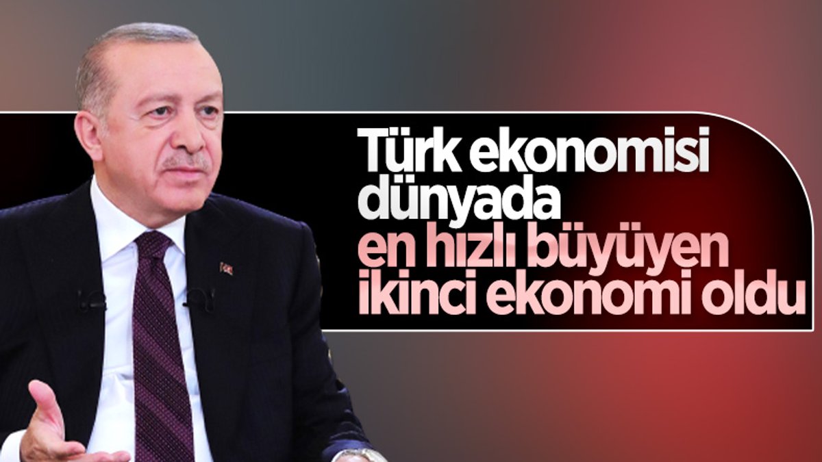 Cumhurbaşkanı Erdoğan: Türk ekonomisi ikinci çeyrekte yüzde 21,7 büyüdü