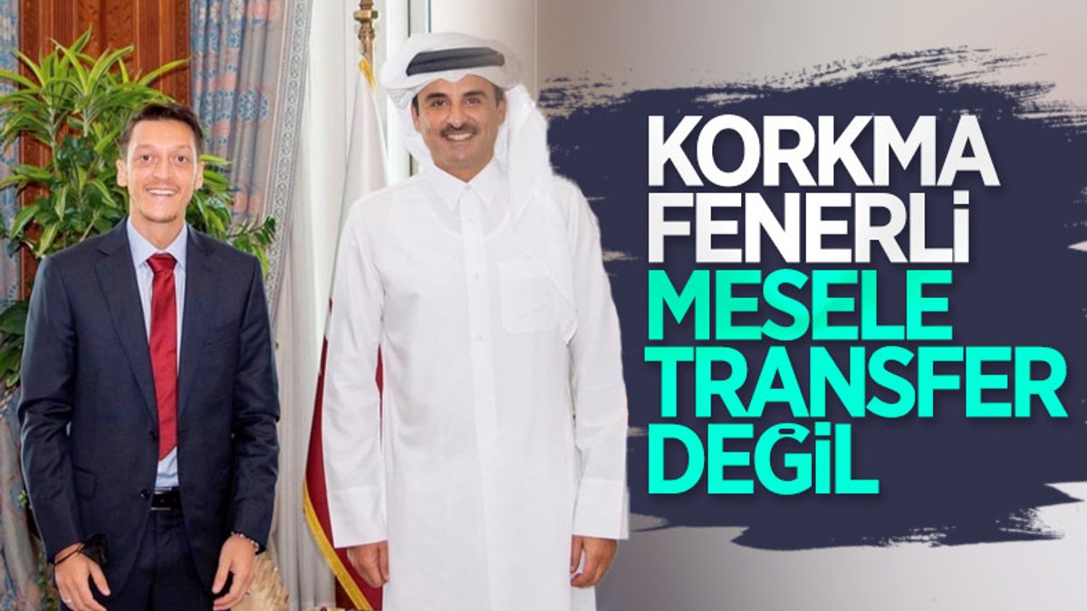 Mesut Özil, Katar Emiri Şeyh Temim ile birlikte