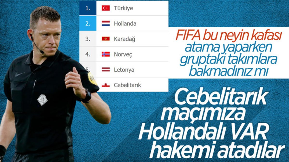 FIFA'dan Cebelitarık-Türkiye maçına skandal atama