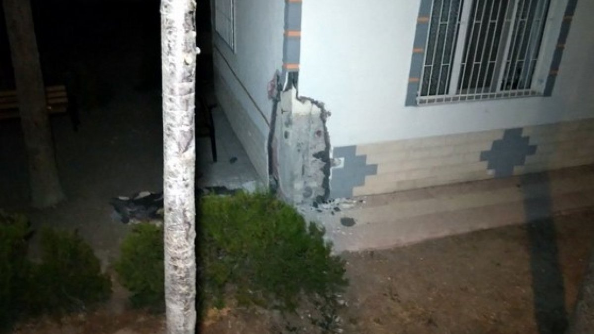 Ankara'da taşıyıcı kolonu çatlayan 4 katlı bina boşaltıldı