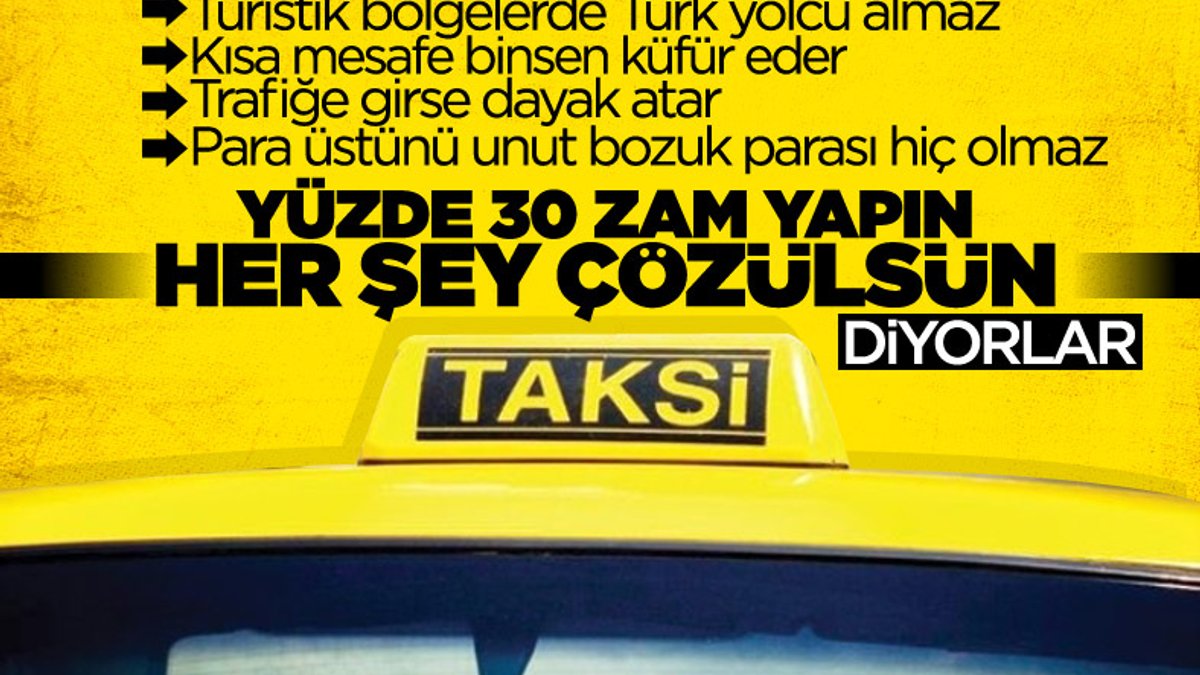 İstanbul'da taksicilerin istediği zam oranı belli oldu