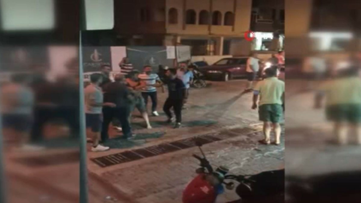 Aydın’da 2 ailenin restorandaki bıçaklı kavgası kamerada