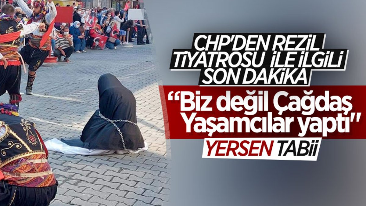 CHP'li Edremit Belediyesi'nden zincirli kadın gösterisine ilişkin açıklama