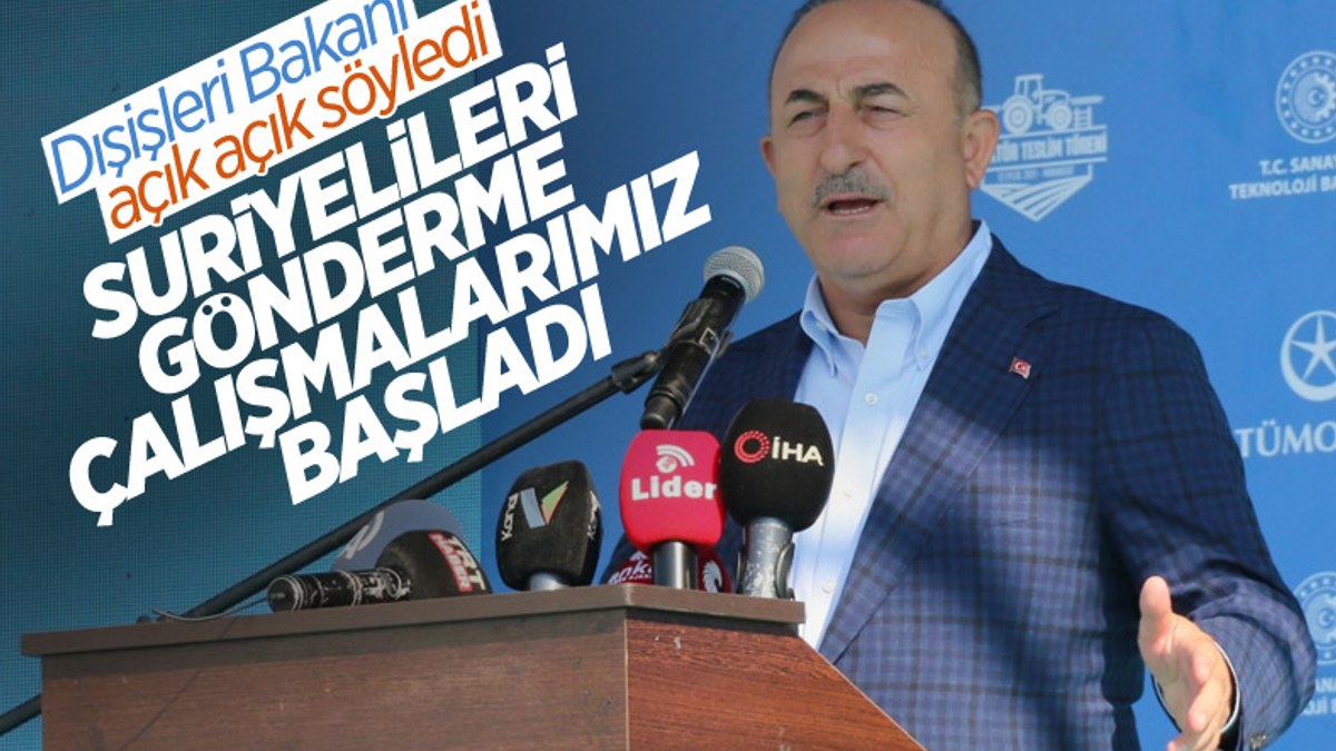 Dışişleri Bakanı Mevlüt Çavuşoğlu mültecilerin gönderilmesi ile ilgili konuştu