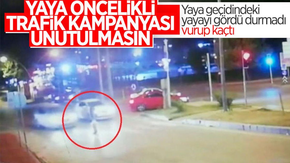 Samsun'da otomobil yaya geçidini kullanan adama çarptı