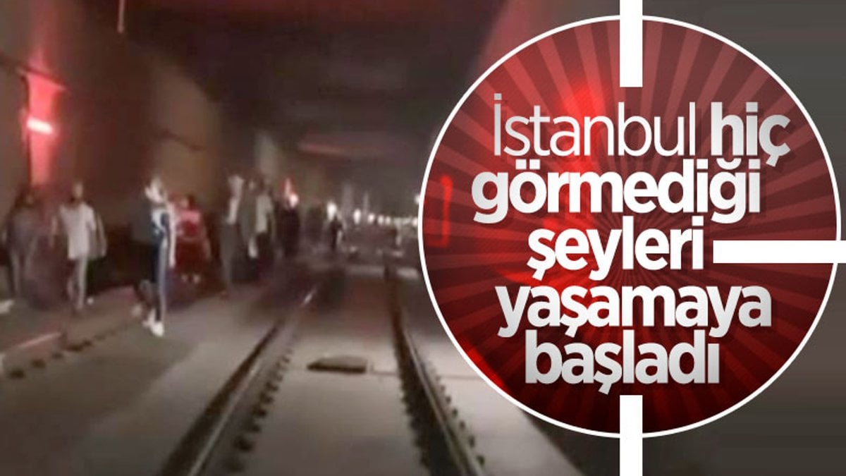 İstanbul’da tramvay arızası: Yolcular raylarda yürüdü