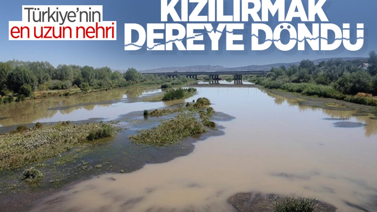 Türkiye'nin en uzun nehri Kızılırmak, kuraklık tehdidi altında