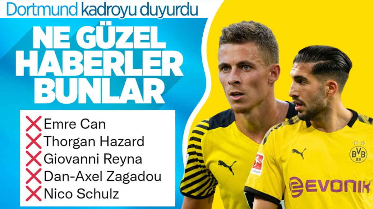 Borussia Dortmund'un İstanbul kafilesinde 5 eksik