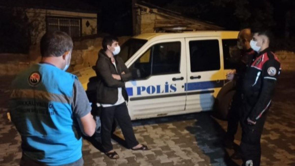 Kırıkkale'de Kovid-19 hastası markete giderken yakalandı