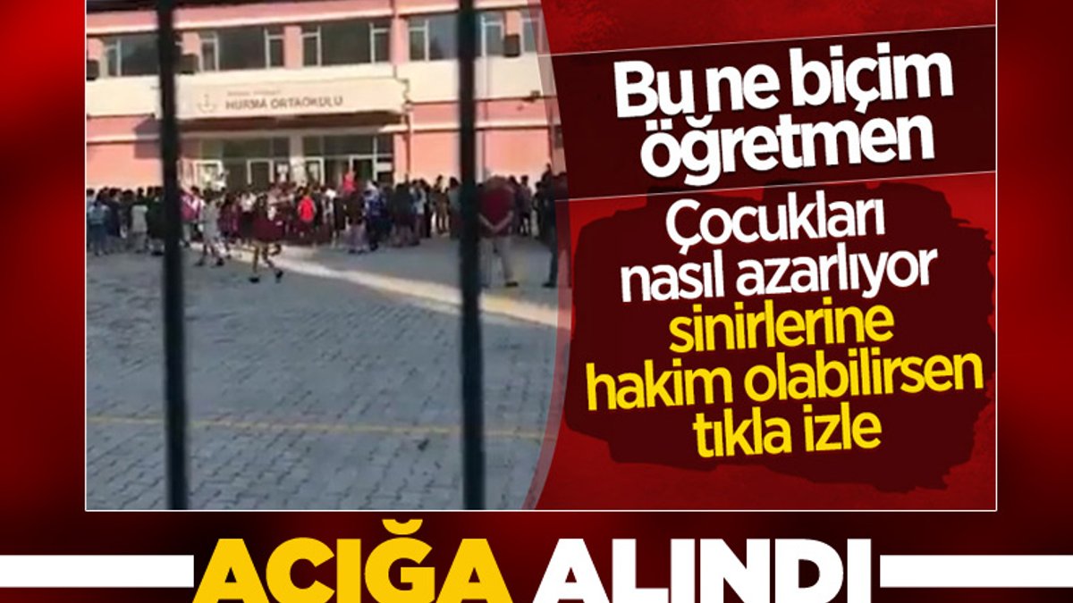 Antalya'da öğrencilerini tehdit eden müdür yardımcısı açığa alındı