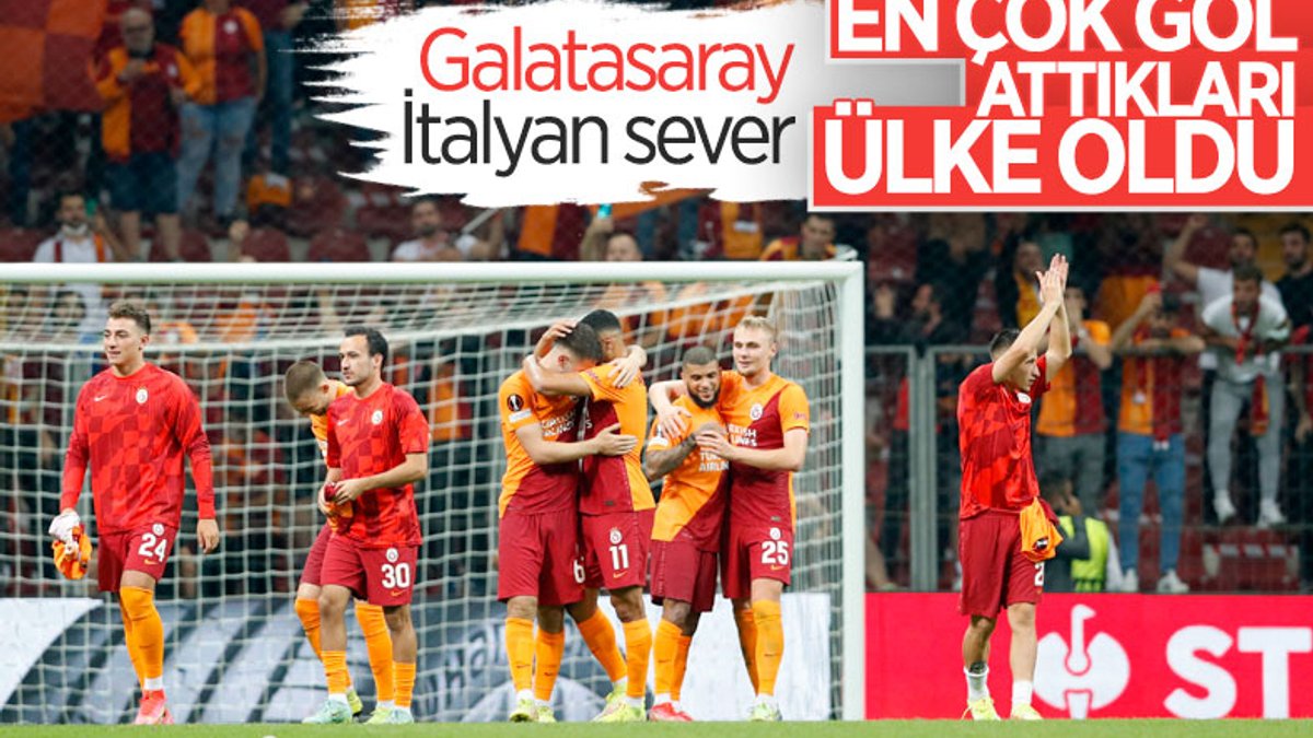 Galatasaray'ın İtalya karşısında istatistiği