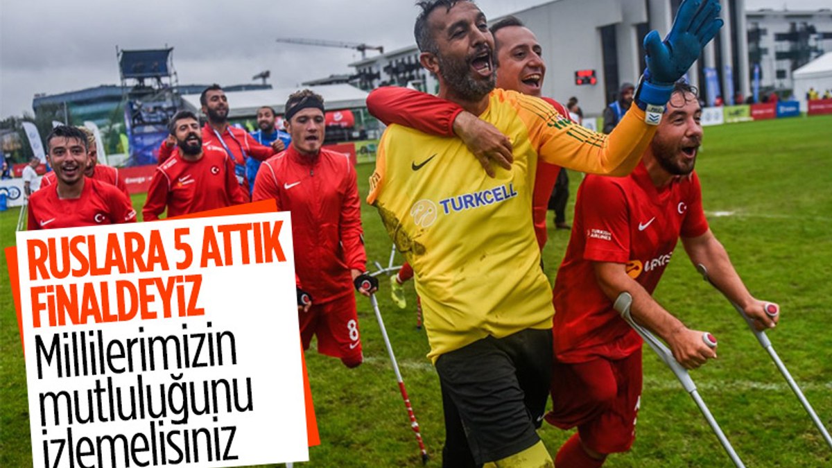 Ampute Milli Takımımız Rusyayı yenerek finale yükseldi