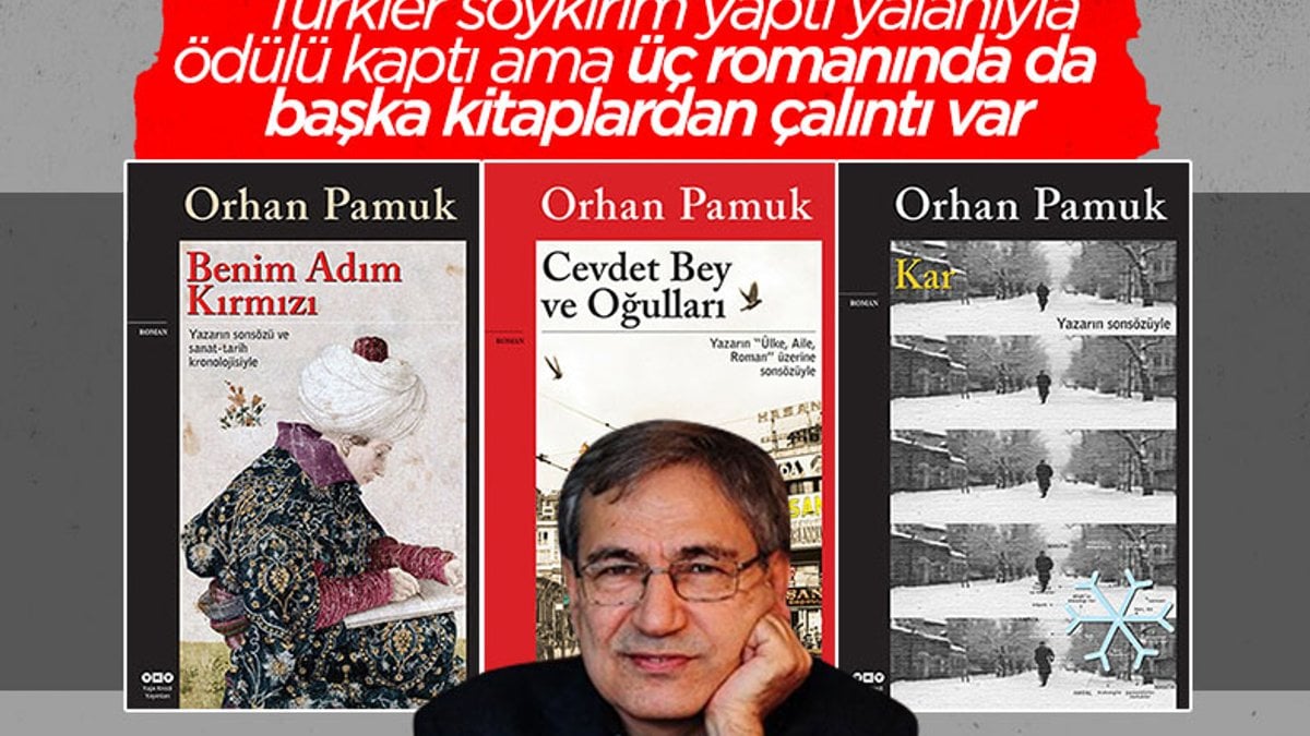 Orhan Pamuk'un üç romanında intihal iddiaları