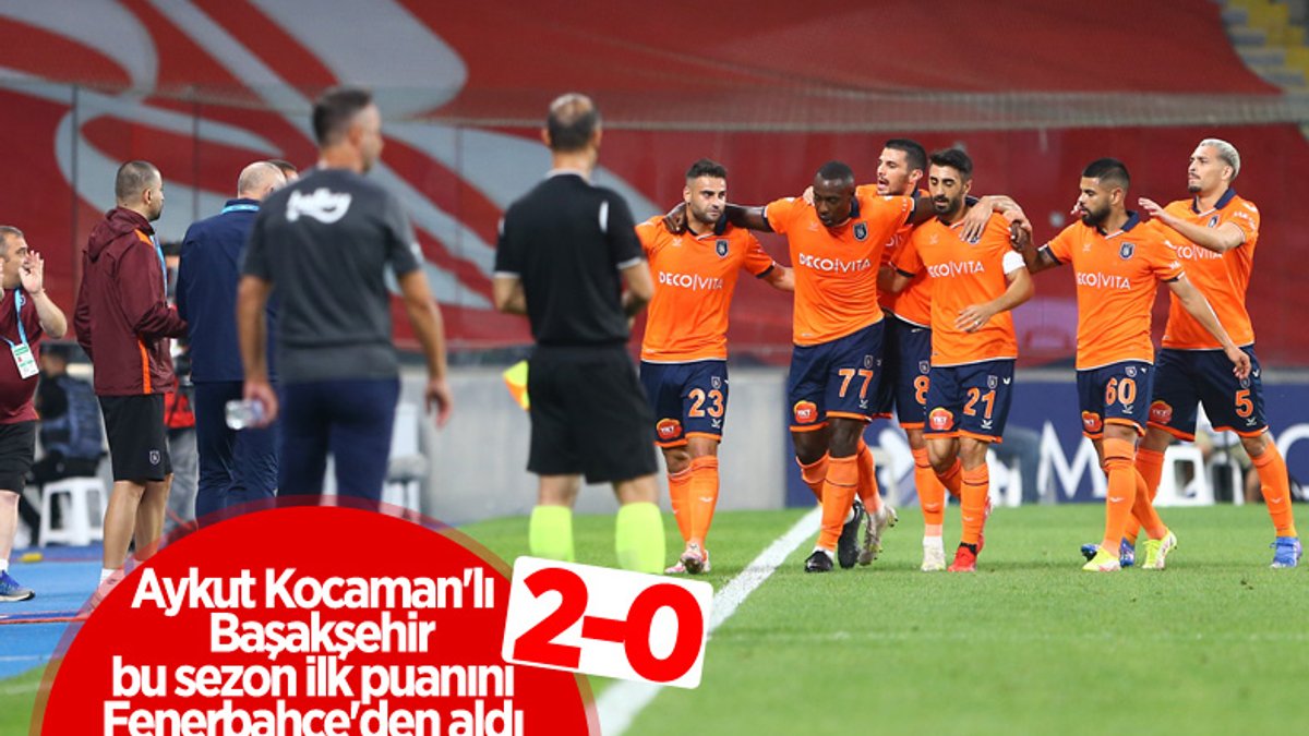 Başakşehir, Fenerbahçe'yi iki golle geçti
